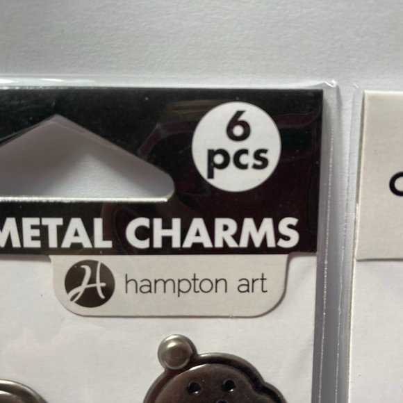 Metal Charms Paper Crafts Card Making Scrapbook Heart Cupcake Ice Cream Cone - Picture 2 of 12